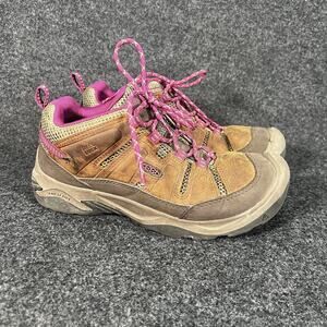 Keen Circadia Low womens Hiking Boot 8.5 Waterproof Leather Brown Purple 10223